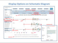 Display options on schematic diagram