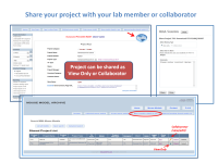 Share your project with your lab member or collaborator